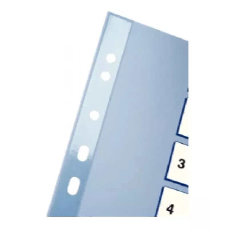 Esselte Index 1-10 PP A4 Weiß, Numerisches Register, Polypropylen (PP), Blau, Weiß, Hochformat, A4, 0,12 mm