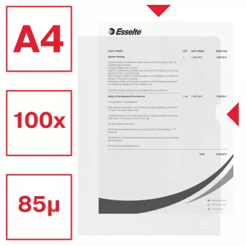 Esselte Essential Ordner A4, 30% Pre-Consumer-Recycling-Kunststoff