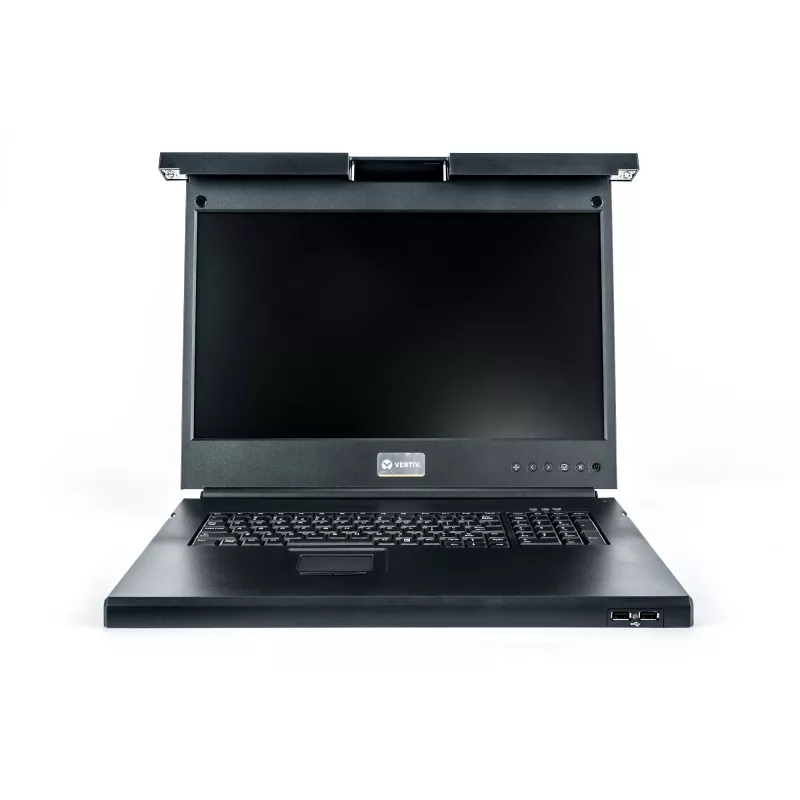Vertiv Avocent LCD Local Rack Access Console, 8P KVM, 8 KABEL, USB KB-GER