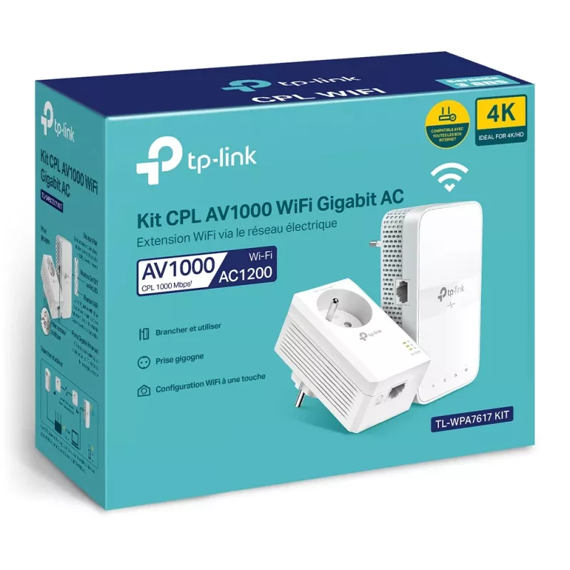 TP-Link TL-WPA7617 KIT 1200 Mbit/s Ethernet LAN Wi-Fi Weiß 2 Stk.