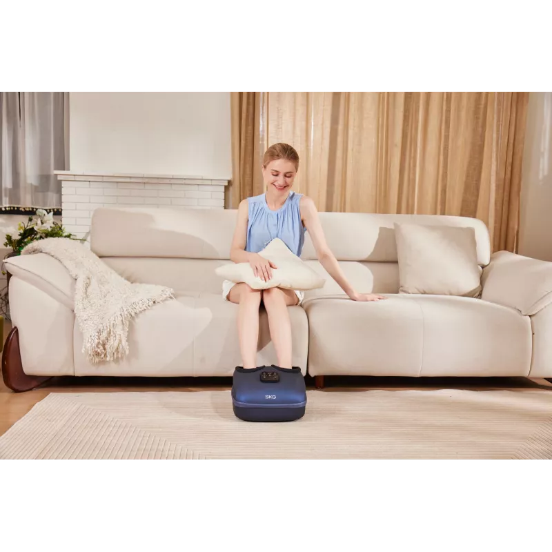 SKG YS100 – Grau, Knetmassage, Fuß, Grau, Kunststoff, Tasten, 12 Köpfe