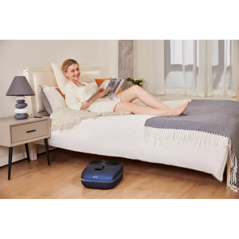 SKG YS100 – Grau, Knetmassage, Fuß, Grau, Kunststoff, Tasten, 12 Köpfe