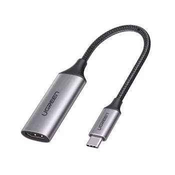 Ugreen 70444 Videokabel-Adapter HDMI Typ A (Standard) USB Typ-C Aluminium, Schwarz