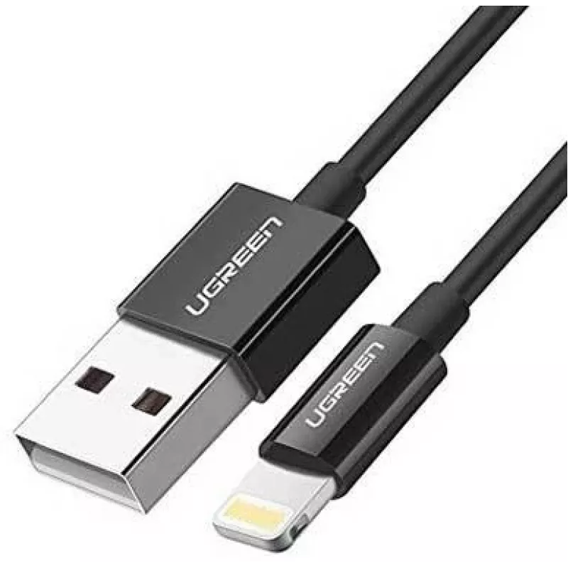Ugreen 80823 US155 Handykabel Schwarz 2 m USB A Lightning