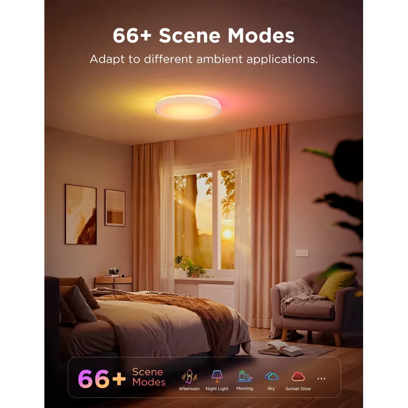 Govee H60A6 Smart Deckenleuchte Pro RGBICWW, 38 cm