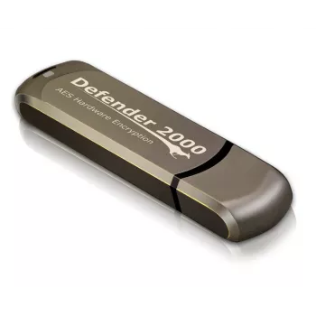 iStorage Kanguru Defender 2000 FIPS 140-2 zertifiziert, 16 GB USB-Flash-Laufwerk USB Typ-A 2.0 Braun