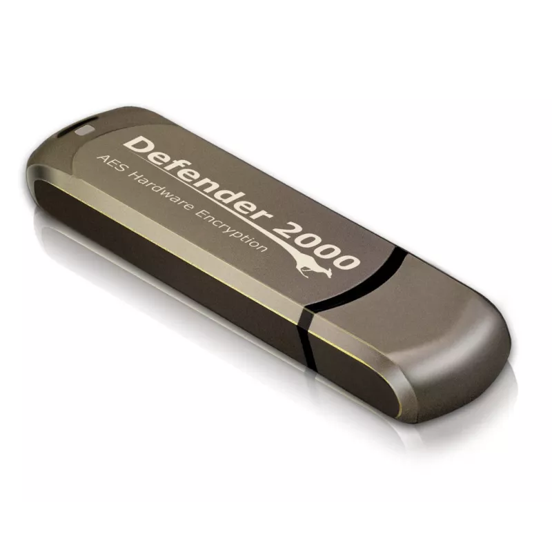 iStorage Kanguru Defender 2000 FIPS 140-2 zertifiziert, 32 GB USB-Flash-Laufwerk USB-Typ-A 2.0 Braun