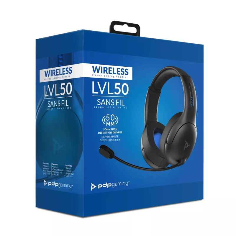 PDP LVL50 Headset Kabellos Kopfbügel Gaming Schwarz