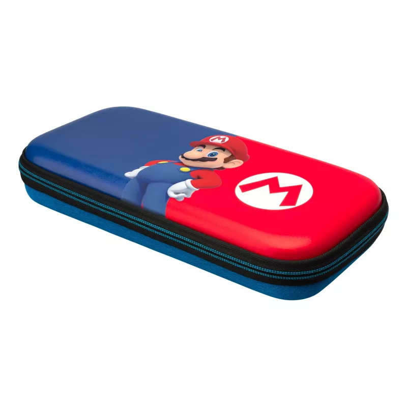 Hardshell-Tragetasche PDP schlank Deluxe Power Pose Mario für Nintendo – Blau/Rot