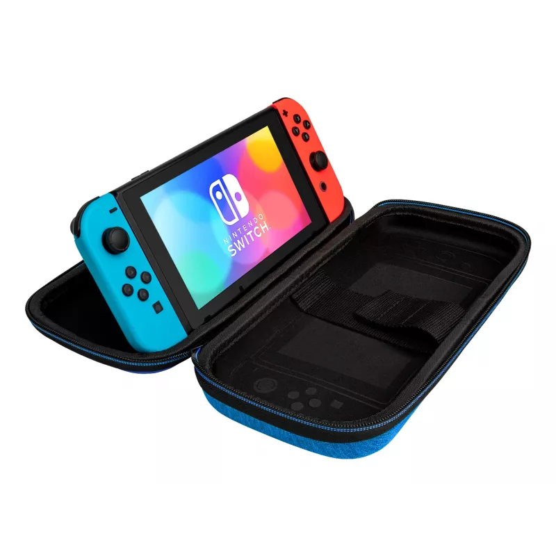 Hardshell-Tragetasche PDP schlank Deluxe Power Pose Mario für Nintendo – Blau/Rot