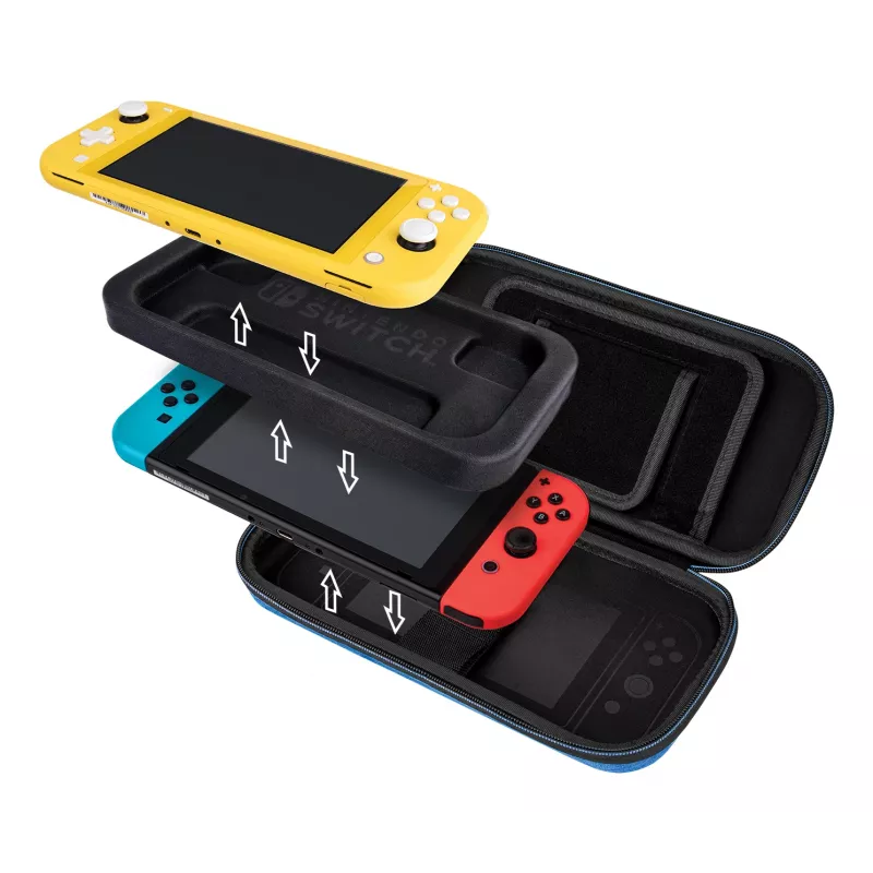 Hardshell-Tragetasche PDP schlank Deluxe Power Pose Mario für Nintendo – Blau/Rot