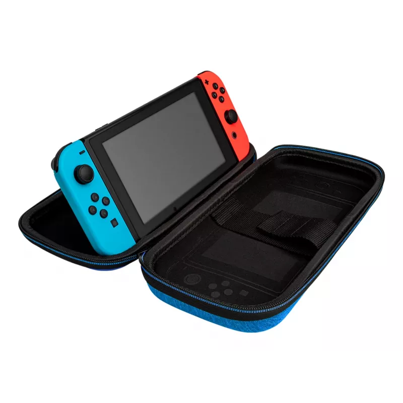 Hardshell-Tragetasche PDP schlank Deluxe Power Pose Mario für Nintendo – Blau/Rot