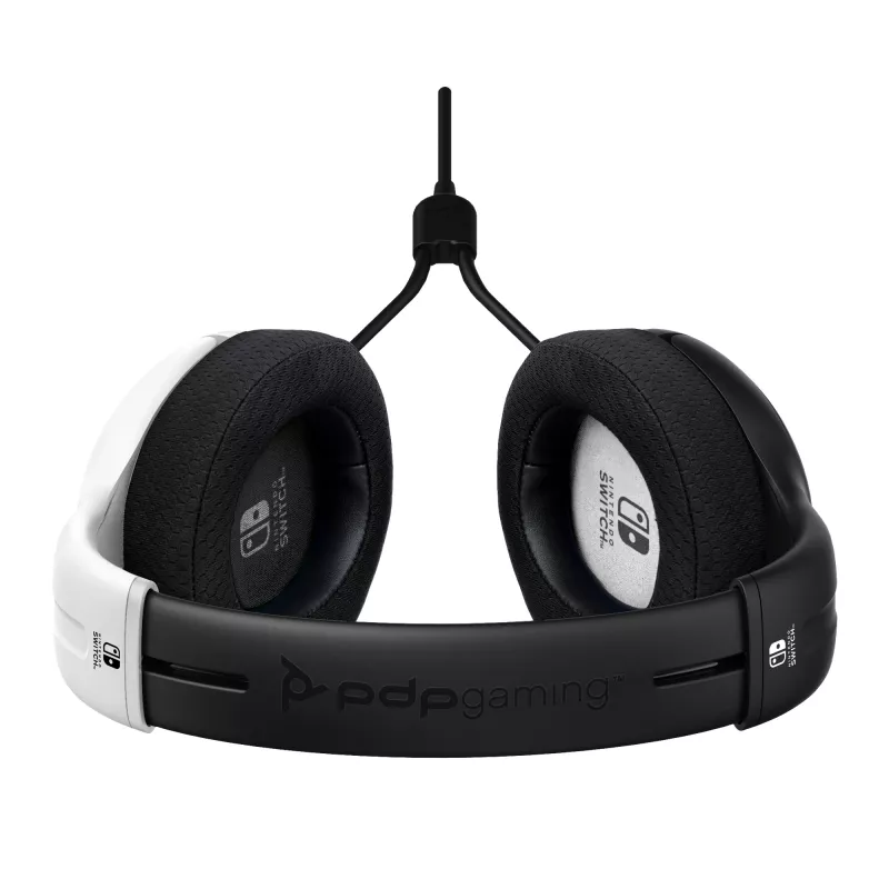 PDP LVL40 Headset Kabelgebundenes Headset Head-Band Gaming Schwarz, Weiß