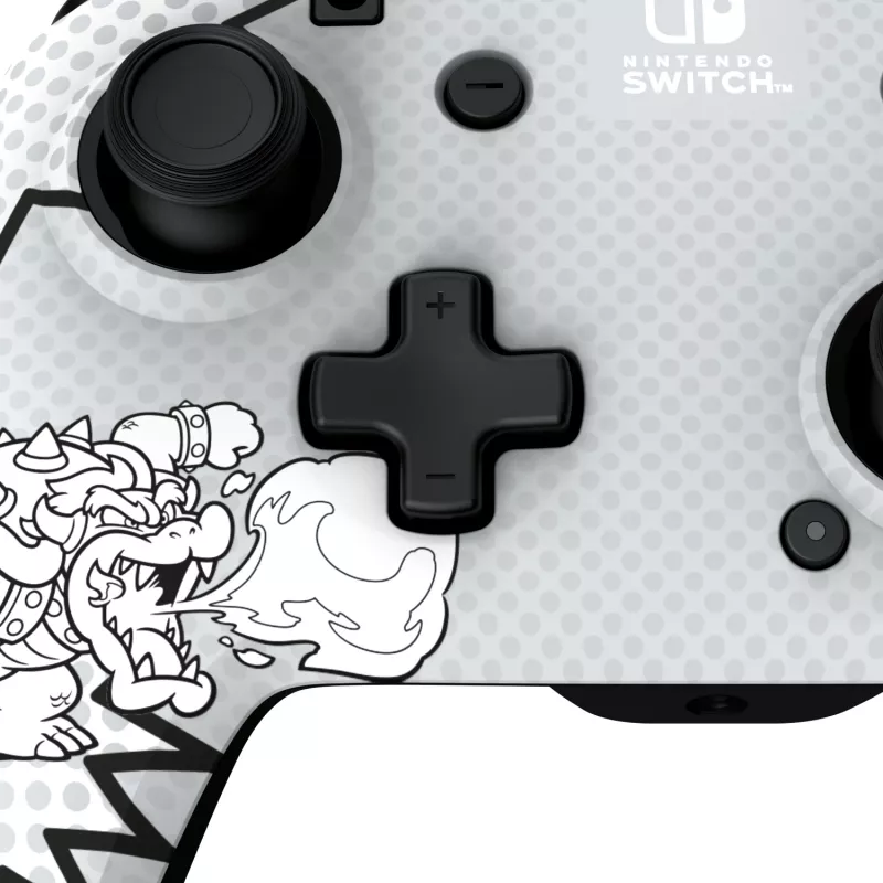 PDP REMATCH: Comic Attack Schwarz, Grau, Weiß USB Gamepad Analog / Digital Nintendo Switch, Nintendo Switch OLED