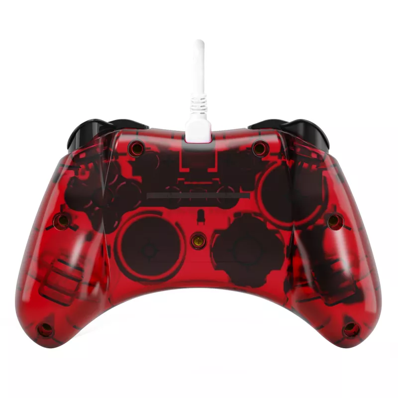 PDP Rock Candy: Mario Punch Rot, Transparentes USB-Gamepad Analog / Digital Nintendo Switch, Nintendo Switch Lite, Nintendo Switch OLED