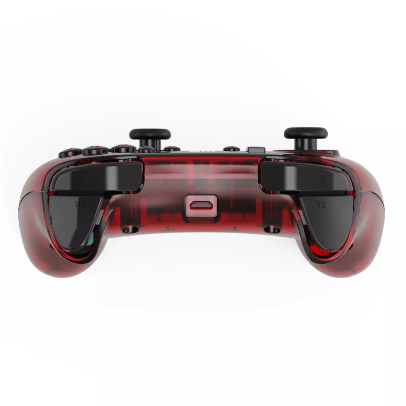 PDP Rock Candy: Mario Punch Rot, Transparentes USB-Gamepad Analog / Digital Nintendo Switch, Nintendo Switch Lite, Nintendo Switch OLED