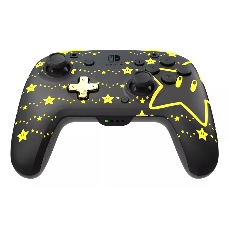 PDP REMATCH GLOW Schwarz, Gelb Gamepad Analog / Digital Nintendo Switch, Nintendo Switch OLED
