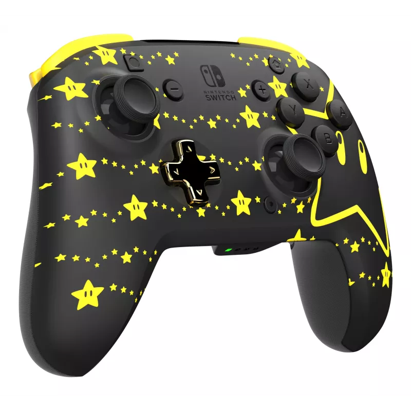 PDP REMATCH GLOW Schwarz, Gelb Gamepad Analog / Digital Nintendo Switch, Nintendo Switch OLED