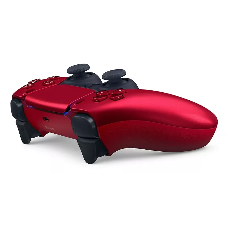 Gamepad Sony DualSense Rot – PlayStation 5 Wireless/verkabelter Steuergerät, Bluetooth 5.1, USB-C, 1560 mAh Akku, eingebauter Lautsprecher, Touchpad