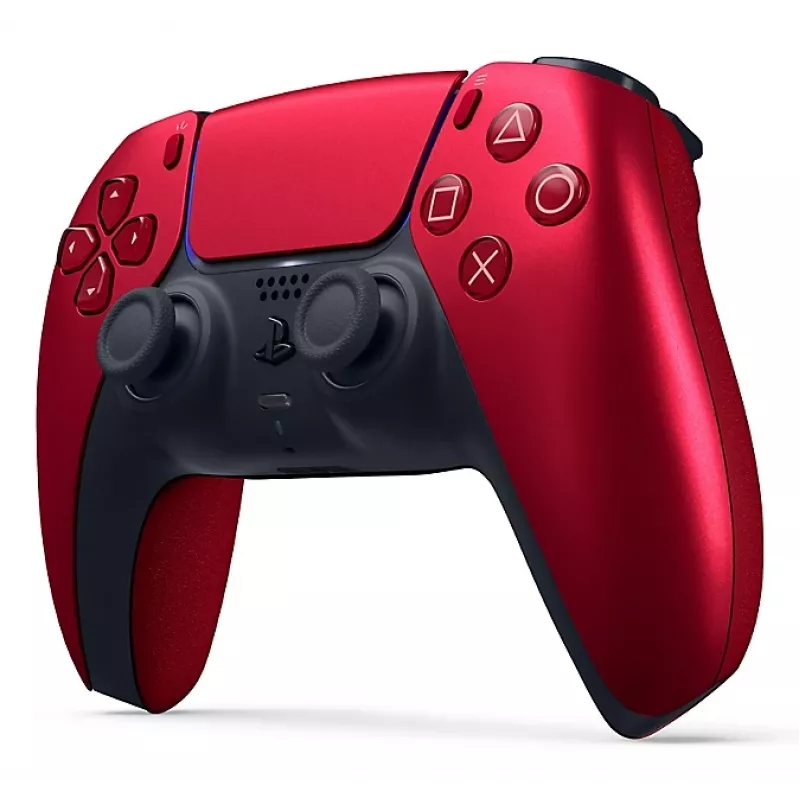 Gamepad Sony DualSense Rot – PlayStation 5 Wireless/verkabelter Steuergerät, Bluetooth 5.1, USB-C, 1560 mAh Akku, eingebauter Lautsprecher, Touchpad