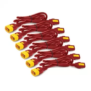 APC Power Cord Kit (6 Stk.), verriegelbar, C13 auf C14, 1,8 m, Rot