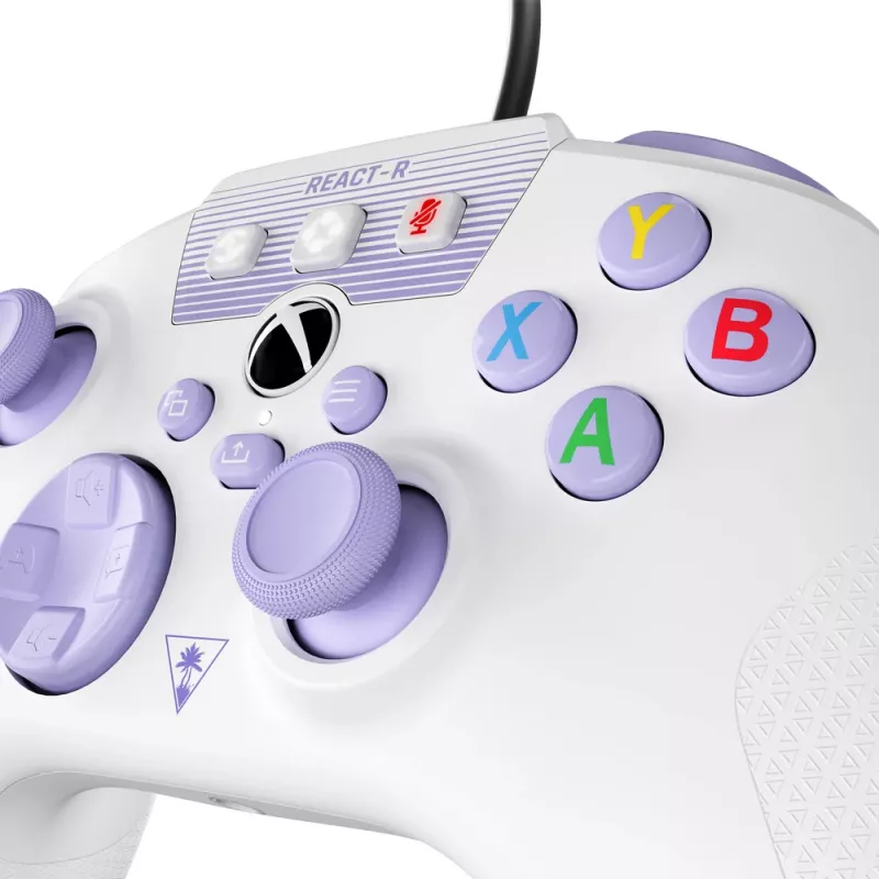 Turtle Beach REACT-R Lila, Weiß USB Gamepad PC, Xbox One, Xbox One S, Xbox One X, Xbox Series S, Xbox Series X
