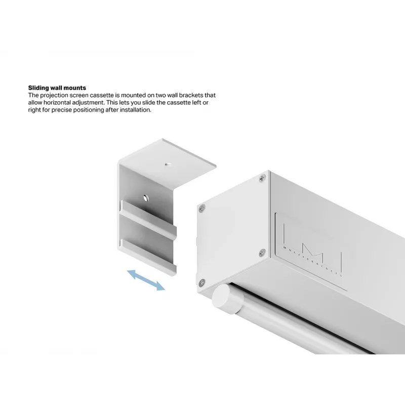 Multibrackets M 1:1 Manuelle Projektionsleinwand 200x200, 112 Zoll White Edition