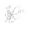 VESA-Montage Multibrackets M VESA Flexarm 360 I Silber 75 100 200