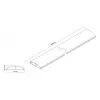 Multibrackets M Kabel Abdeckung SS Aluminum 75mm B - 1600mm L