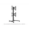 Einzelbildschirm Public Display Stand MULTIBRACKETS M – Schwarz, unterstützt bis zu 60 kg, VESA 200x200–800x400