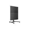 Einzelbildschirm Public Display Stand MULTIBRACKETS M – Schwarz, unterstützt bis zu 60 kg, VESA 200x200–800x400