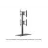 Einzelbildschirm Public Display Stand MULTIBRACKETS M – Schwarz, unterstützt bis zu 60 kg, VESA 200x200–800x400