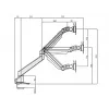 Multibrackets M VESA Gas Lift Arm Single White