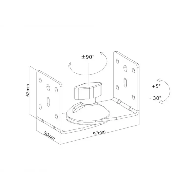 Multibrackets M Lautsprecherhalterung Weiß