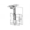 Halterung Multibrackets M Vesa Flip Down Schwarz