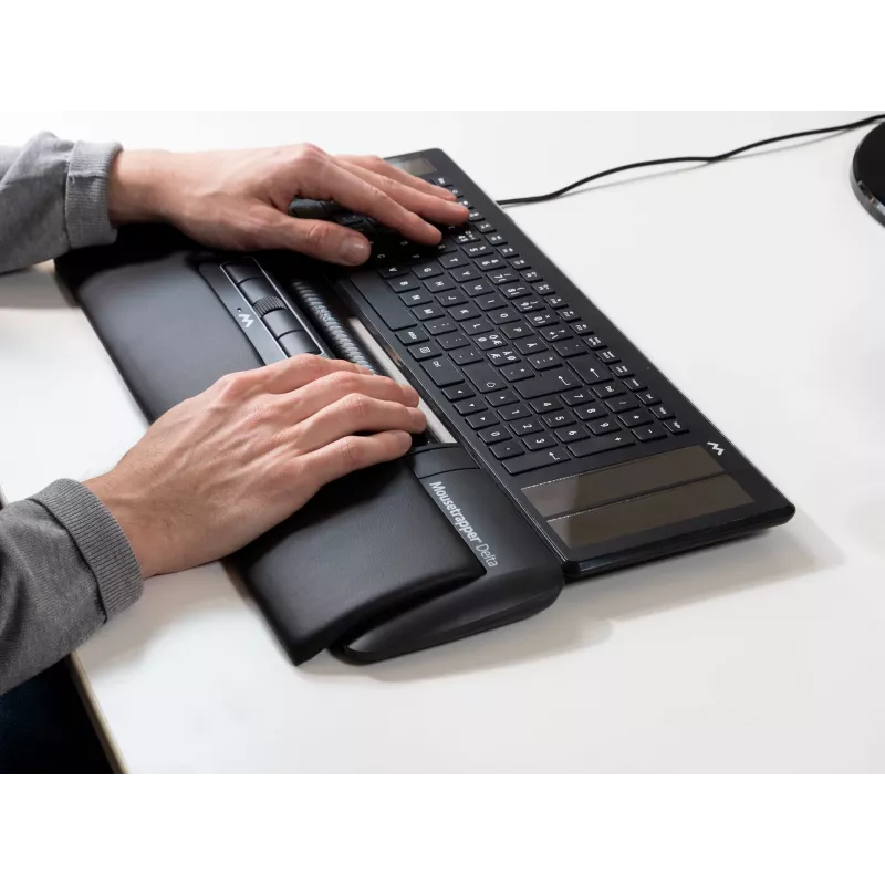 Maus Mousetrapper Delta Maus Schwarz Erweiterte USB-A
