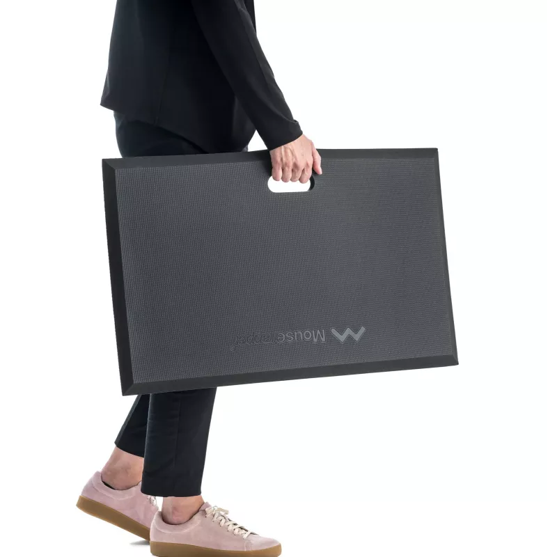 Standing Mat Mousetrapper Active Stehmatte — rechteckig, schwarz, 740×450 mm, 1,8 cm Dicke