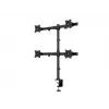 Multibrackets M Deskmount Basic Quad, Klemme/Durchführung, 32 kg, 38,1 cm (15 Zoll), 68,6 cm (27 Zoll), 100 x 100 mm, Schwarz