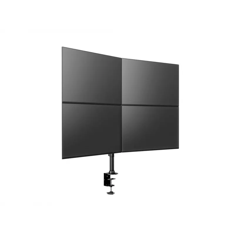 Multibrackets M Deskmount Basic Quad, Klemme/Durchführung, 32 kg, 38,1 cm (15 Zoll), 68,6 cm (27 Zoll), 100 x 100 mm, Schwarz