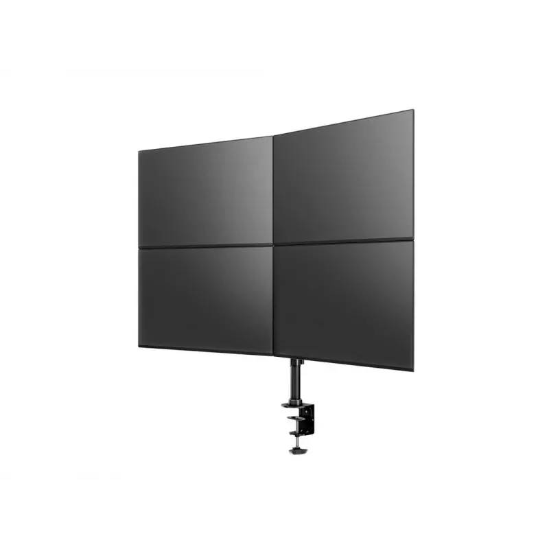 Multibrackets M Deskmount Basic Quad, Klemme/Durchführung, 32 kg, 38,1 cm (15 Zoll), 68,6 cm (27 Zoll), 100 x 100 mm, Schwarz