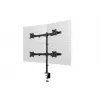 Multibrackets M Deskmount Basic Quad, Klemme/Durchführung, 32 kg, 38,1 cm (15 Zoll), 68,6 cm (27 Zoll), 100 x 100 mm, Schwarz