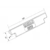 Multibrackets M Pro Series Rail End Cover Schwarz Plastic 120 mm