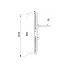 Flachbildschirm-Montagearm Multibrackets M Pro Series Fixed Arms 600 mm, Stahl, schwarz, 2er-Pack