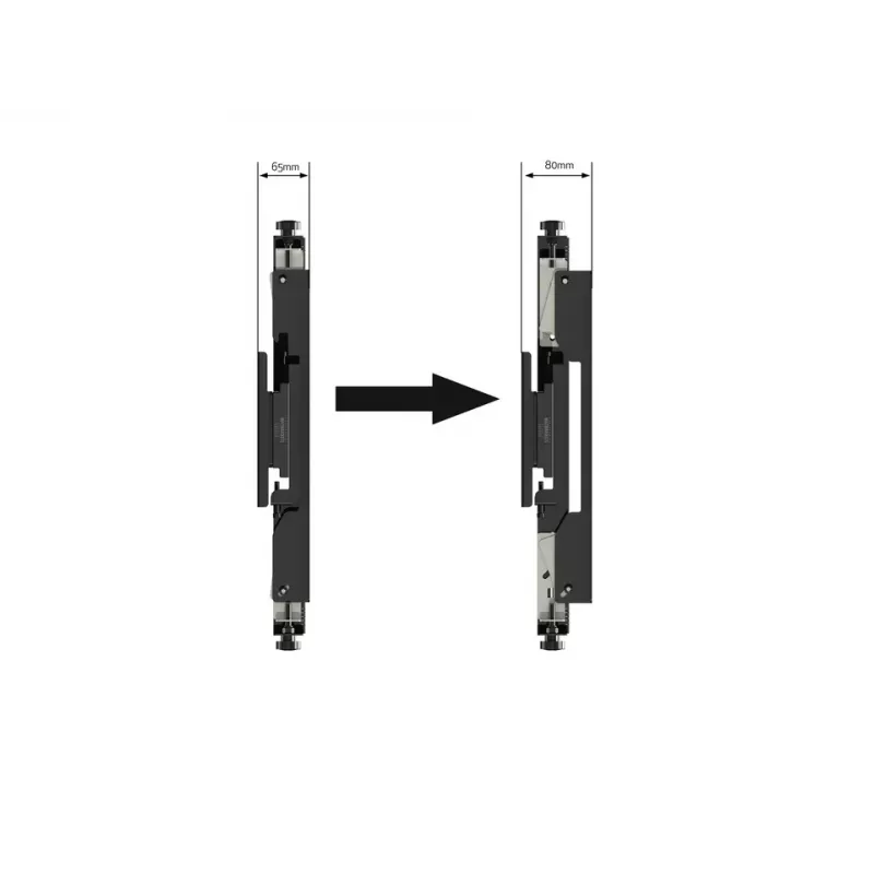 Flachbildschirm-Montagearm Multibrackets M Pro Series Micro-Adjustable Arms 400mm Schwarz Stahl