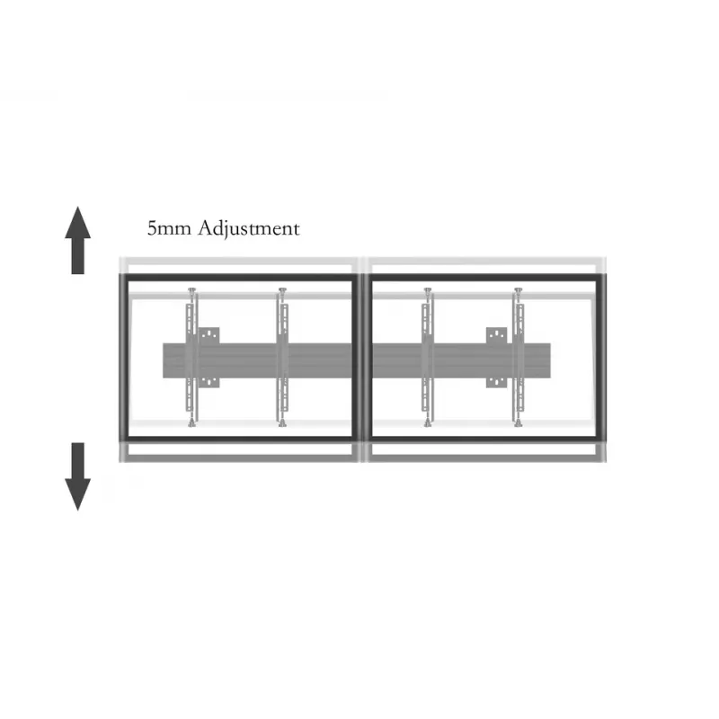 Flachbildschirm-Montagearm Multibrackets M Pro Series Micro-Adjustable Arms 400mm Schwarz Stahl