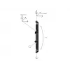 Flachbildschirm-Montagearm Multibrackets M Pro Series Micro-Adjustable Arms 400mm Schwarz Stahl