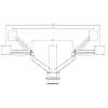Multibrackets M VESA Gas Lift Arm Dual Side by Side Schwarz Klemme 20 kg 15-32 Zoll
