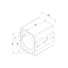 Mastbohrvorrichtung MULTIBRACKETS M Pro Series — Stahlgehäuse, Schwarz, 76,5×78,2 mm, 1,5 kg