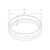 Rohrabdeckung Multibrackets M Pro Series External Pipe Cover Weiß Kunststoff 10 g 13 mm 5,5 cm
