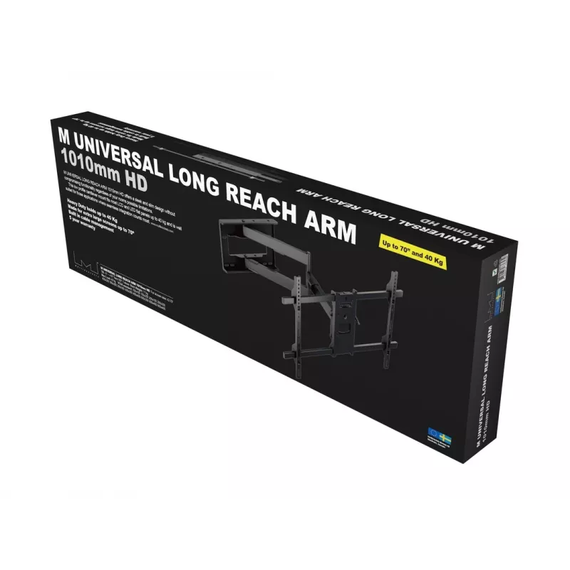 Multibrackets M Universal Long Reach Arm 1010mm HD Single 40kg 42-75 Zoll
